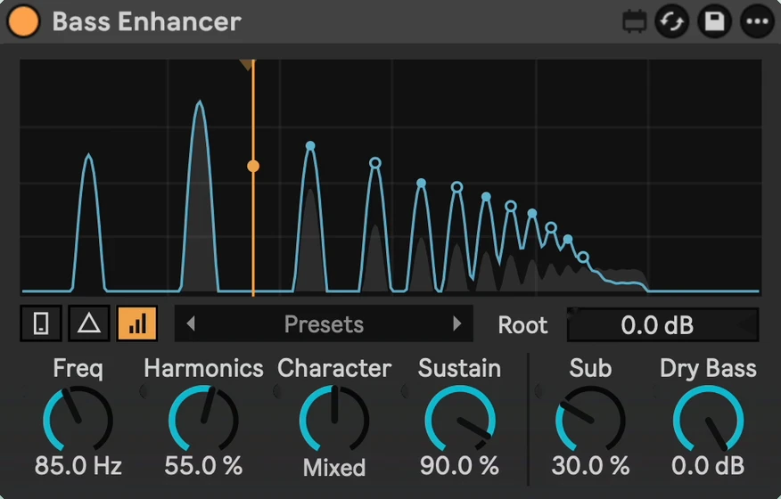 Bass Enhancer device in Ableton Live