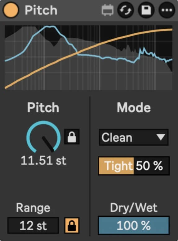 Pitch device in Ableton Live