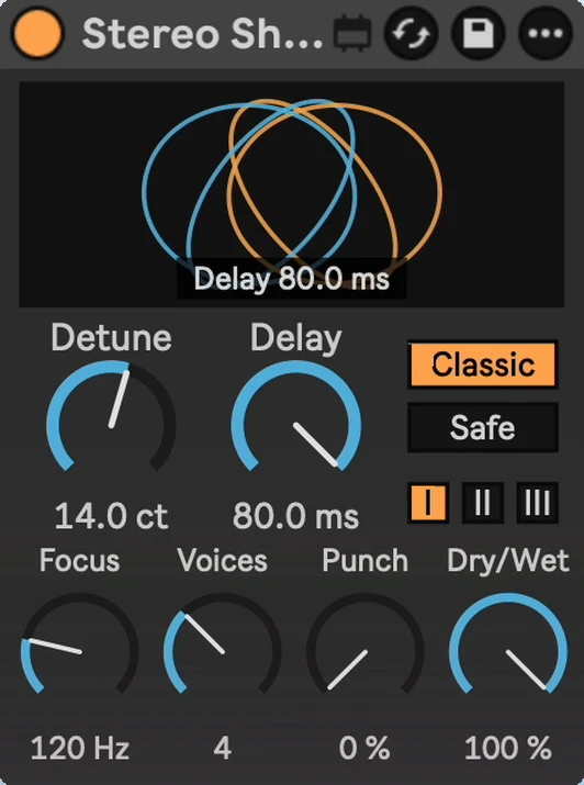 Stereo Shift device in Ableton Live